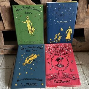 Set of 4 Mary Poppins Hardcovers//Book of the Month Club Editions P. L. Travers
